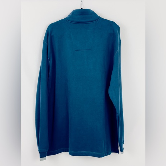ARROW USE 1851 - Blue High Neck Quarter Zip Sueded Fleece Sweatshirt.  X… - Picture 8 of 8